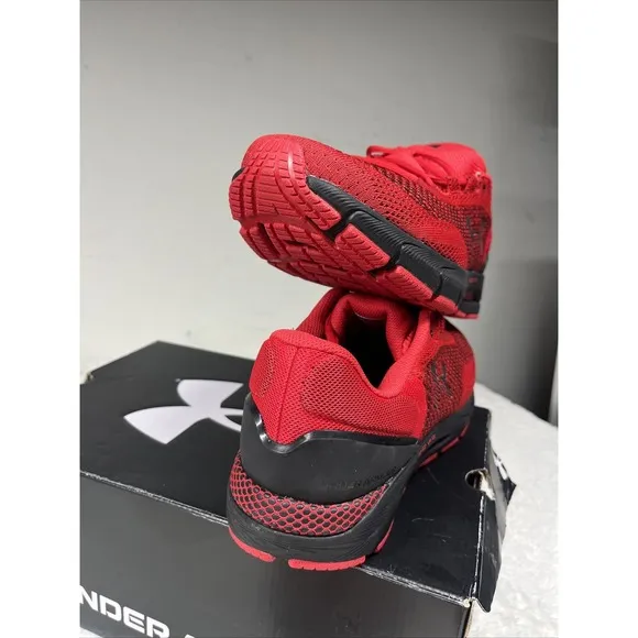 Under Armour UA Mens Size 13 HOVR Intake 6 Running Shoes Red/Black 3026134-600