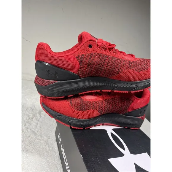 Under Armour UA Mens Size 13 HOVR Intake 6 Running Shoes Red/Black 3026134-600