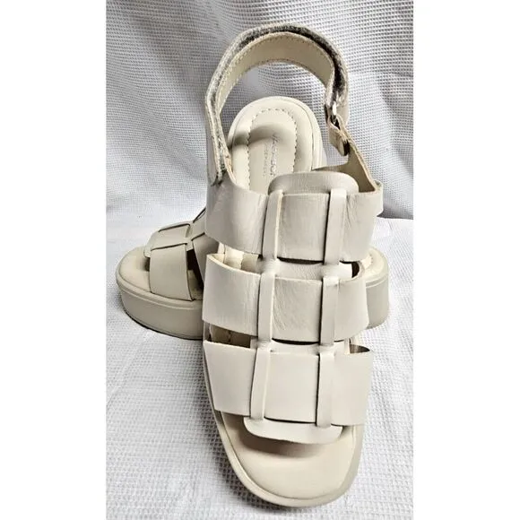 Vagabond Shoemakers Courtney Fisherman Flatform Off-White EU‎ 38/US Women's 8M