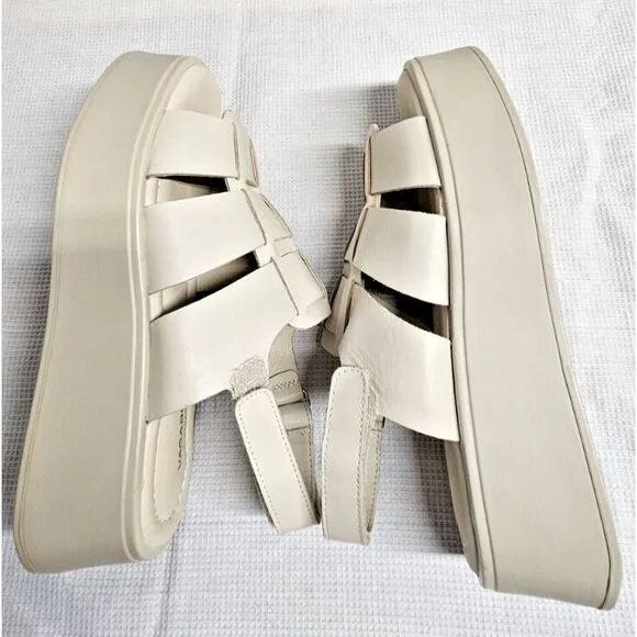 Vagabond Shoemakers Courtney Fisherman Flatform Off-White EU‎ 38/US Women's 8M