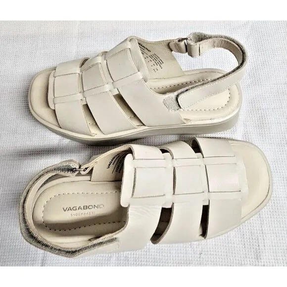 Vagabond Shoemakers Courtney Fisherman Flatform Off-White EU‎ 38/US Women's 8M