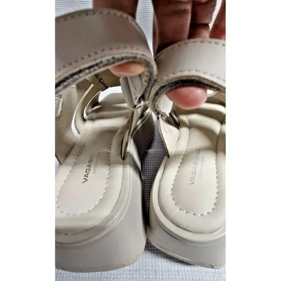 Vagabond Shoemakers Courtney Fisherman Flatform Off-White EU‎ 38/US Women's 8M