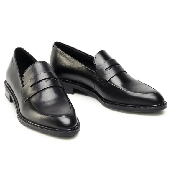 Vagabond Shoes Women's Frances Flat Loafers in Black Leather Size EU 38