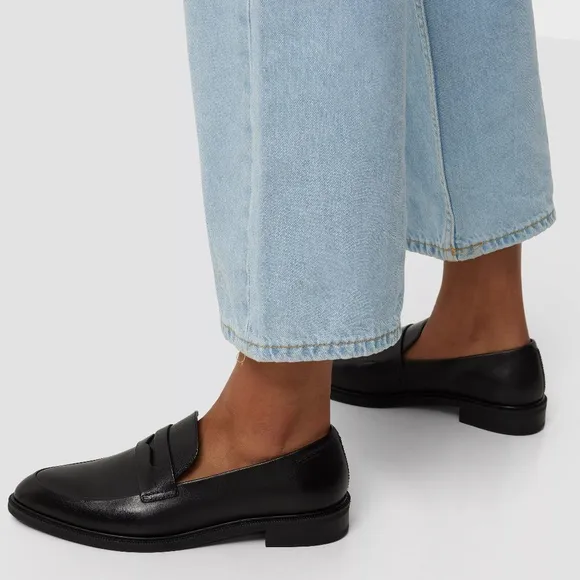 Vagabond Shoes Women's Frances Flat Loafers in Black Leather Size EU 38