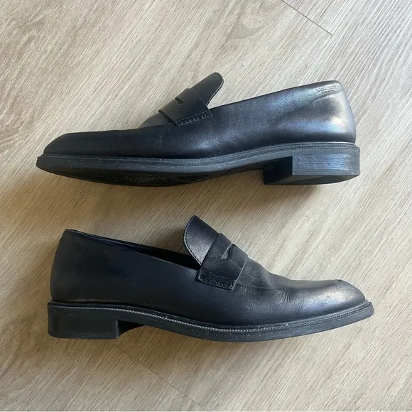 Vagabond Shoes Women's Frances Flat Loafers in Black Leather Size EU 38