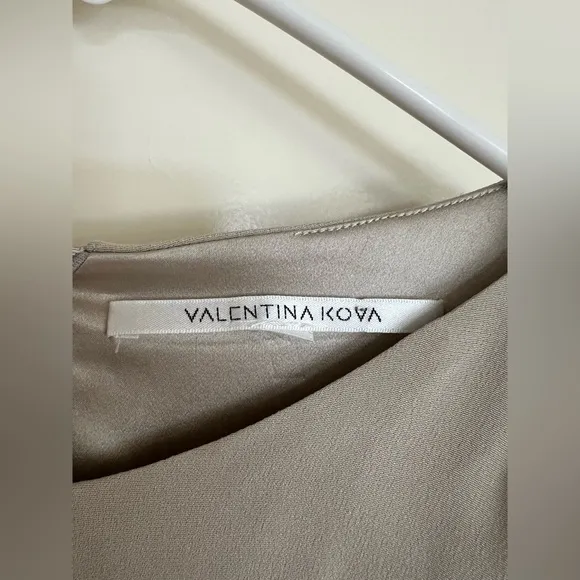Valentina Kova Luxury Designer Maxi Silk Dress Large