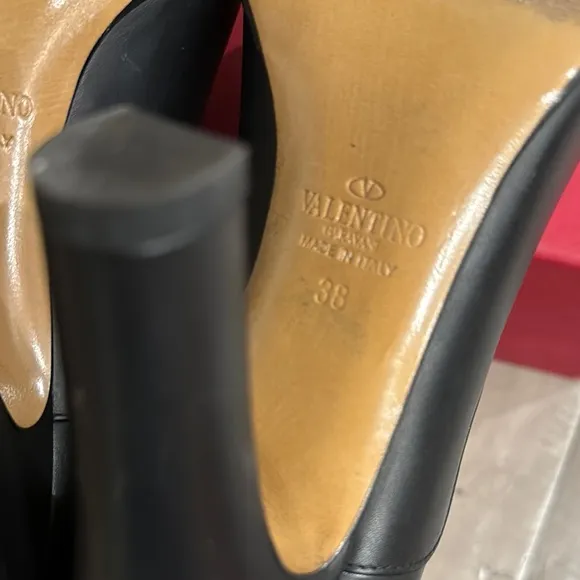 VALENTINO Black High Heel Ankle Boots