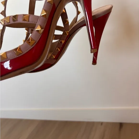 Valentino Red Studded Women's Heels