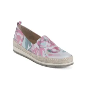 VANELI Floral Multi Qanat Athleisure Slip On Shoes With Braided Trim