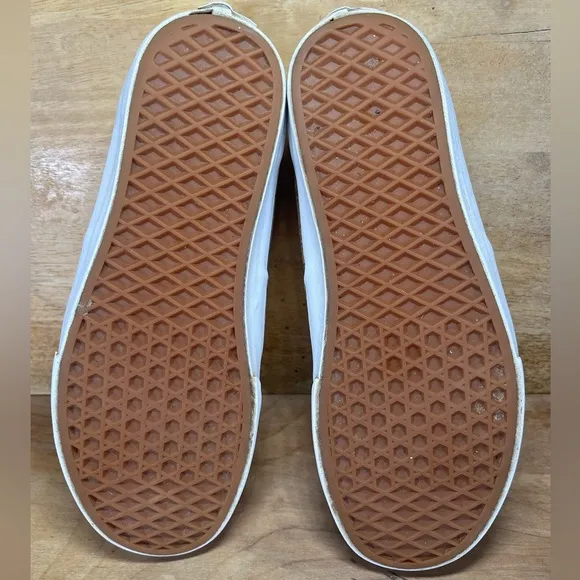 Vans Authentic Cork Print Low Mens Size 8.5 Shoes Sneakers Brown