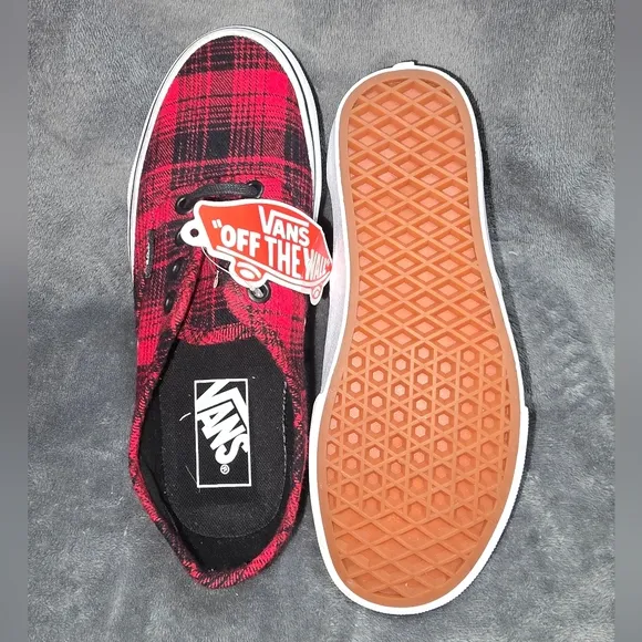 Vans Authentic Plaid Flannel Size 5