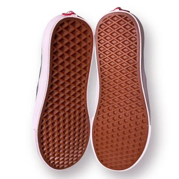 VANS Black Slip-On Shoes Gray No Bones About It‎ Love You to Death Skull Size 9