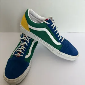 Vans Blue and Green Skate Sneakers