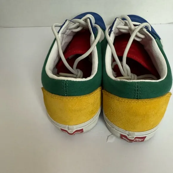 Vans Blue and Green Skate Sneakers