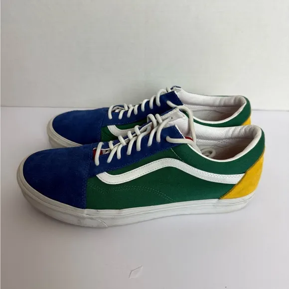 Vans Blue and Green Skate Sneakers
