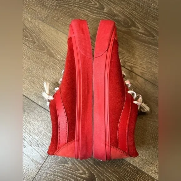 VANS Bold Ni LX Nubuck Suede Racing Red Chili Pepper Ultracush