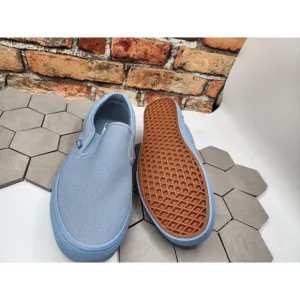 Vans Classic Slip-On Pastel Mono Dusty Blue Sz 10.5 UNC Men New Rare Sneakers