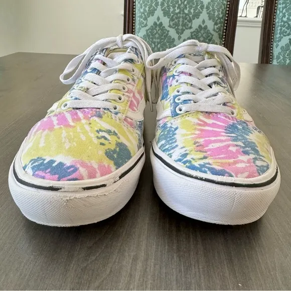 Vans Comfycush Old Skool Tie Dye sneakers shoes men size 11