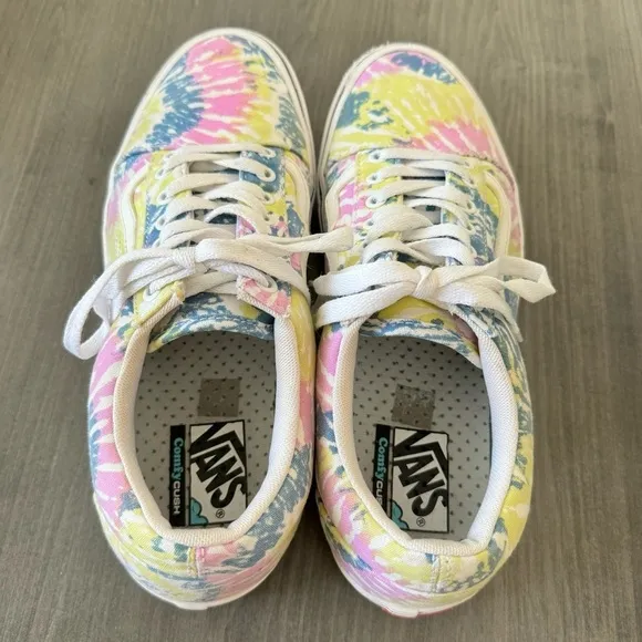 Vans Comfycush Old Skool Tie Dye sneakers shoes men size 11