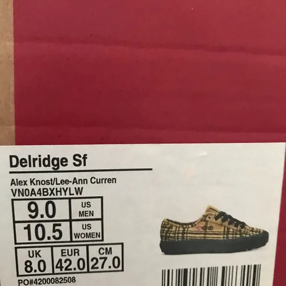 Vans Delridge Sf Lee-Ann Curren Women 10.5 US Men’s 9.0 US