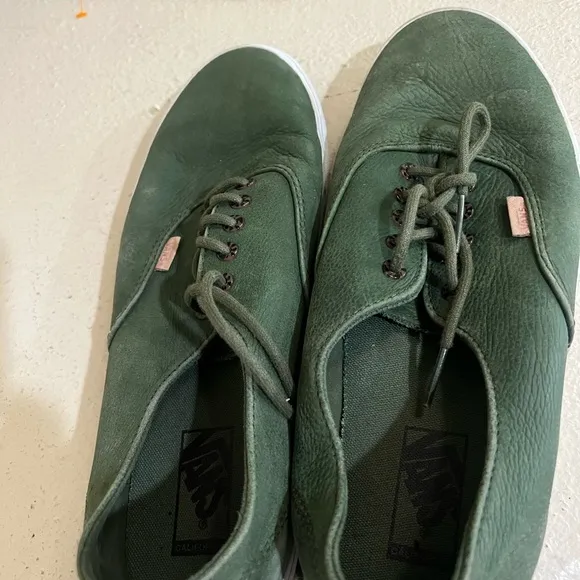 Vans Era Decon California Collection Nappa Leather Dark Green Size 11.5
