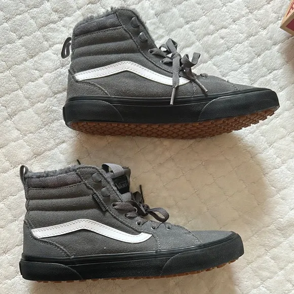 Vans Gray and White Shoes brand new