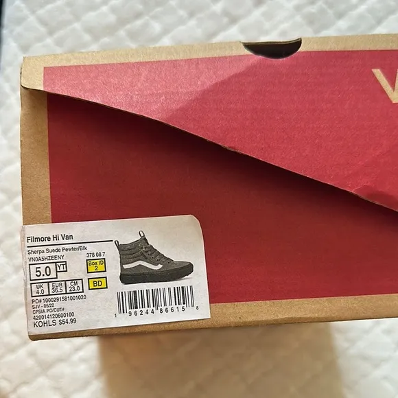 Vans Gray and White Shoes brand new
