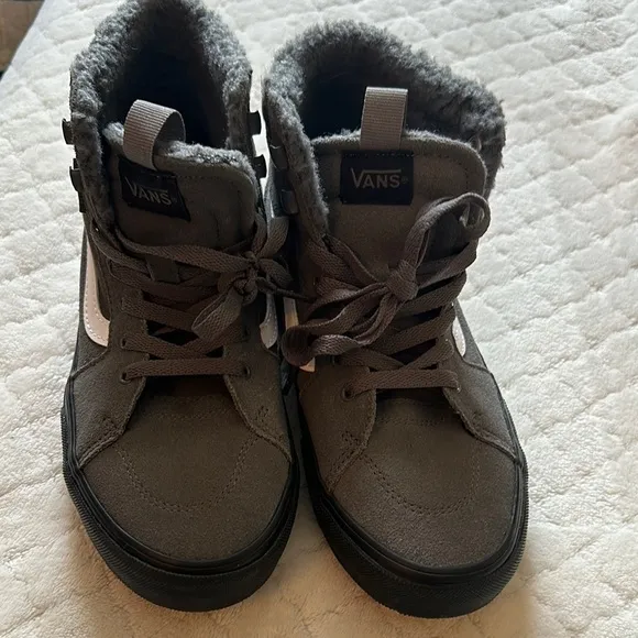 Vans Gray and White Shoes brand new