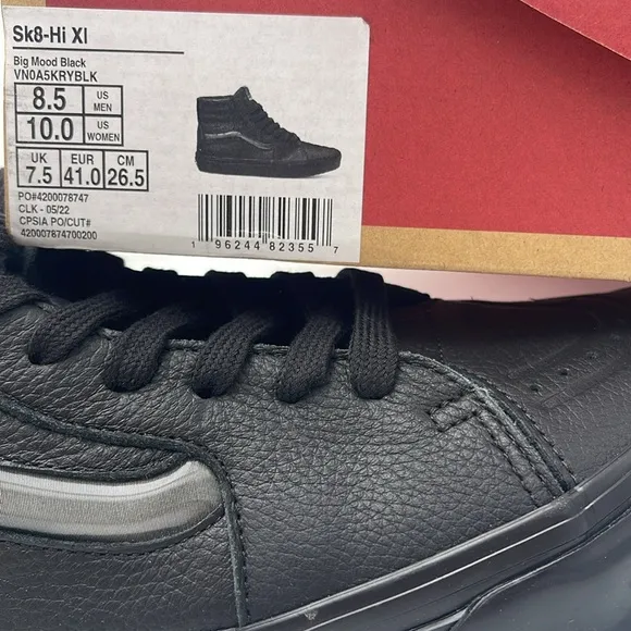 Vans Men's Black High-Top Sneakers Sk8-Hi XIBig Mood BlackVN0A5KRYBLK