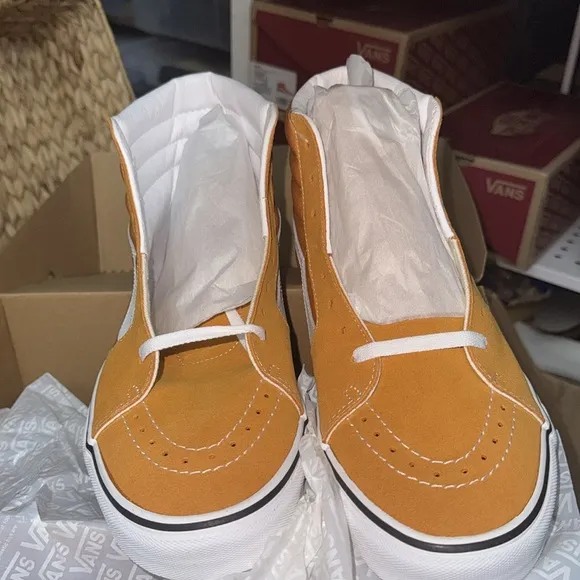 Vans Men's Mustard High-Top Sneakers