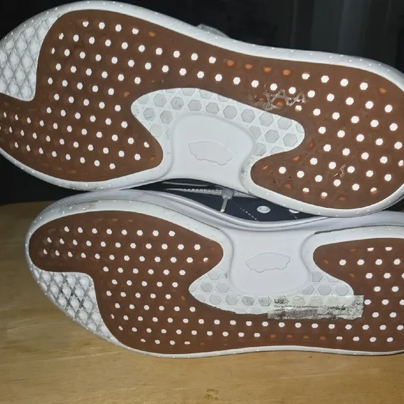 Vans Men's Navy and White Sneakers
