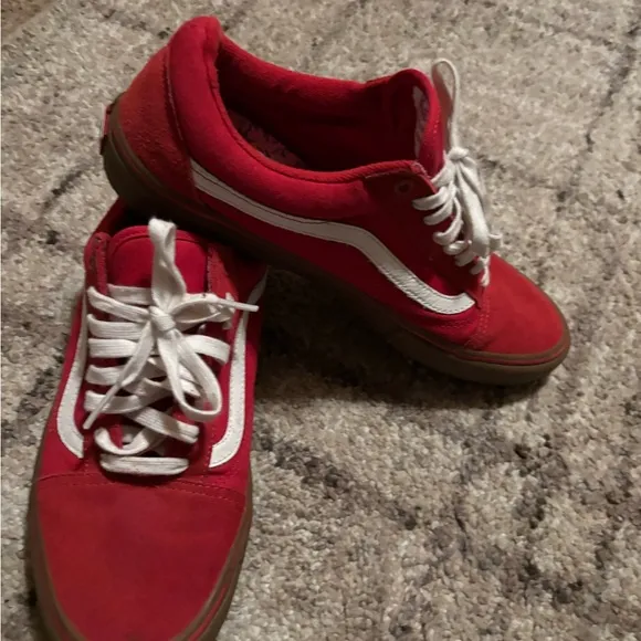 Vans Men's Red Sneakers