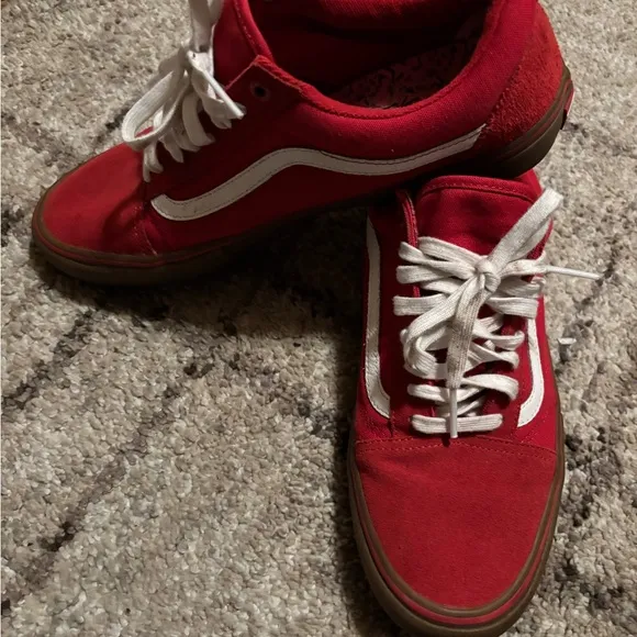 Vans Men's Red Sneakers