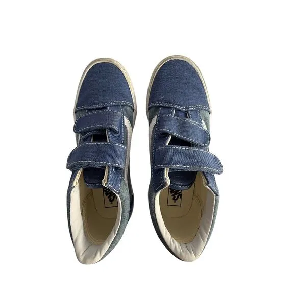 VANS OLD SKOOL V SHOE Blue/Light Blue KIDS‎ SIZE 2.5 New W/O Box