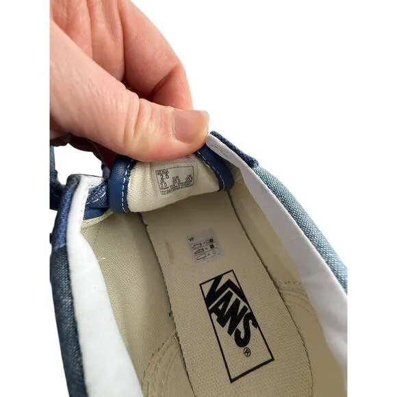VANS OLD SKOOL V SHOE Blue/Light Blue KIDS‎ SIZE 2.5 New W/O Box