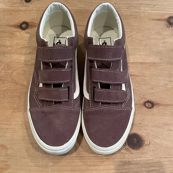 Vans Old Skool V Suede Canvas Etherea Women’s 9 Men’s 7.5 Brown Skate Shoes