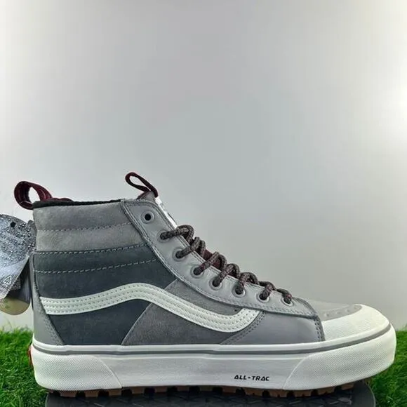 Vans Sk8-Hi MTE-2 Men Size 13 Gray Waterproof Trail Hiking Boots Shoes NEW