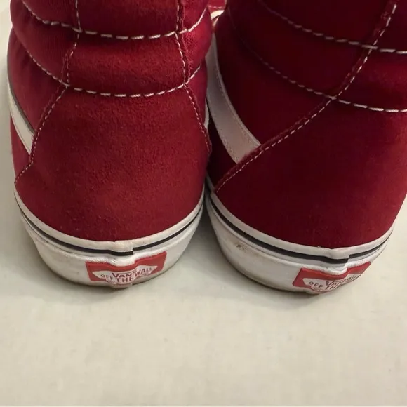 VANS SK8 HIGH TOP BURGUNDY SIZE 13 UNISEXCANVAS SKATE SHOES