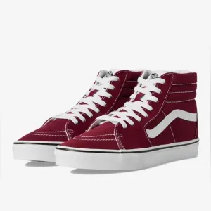 VANS SK8 HIGH TOP BURGUNDY SIZE 13 UNISEXCANVAS SKATE SHOES