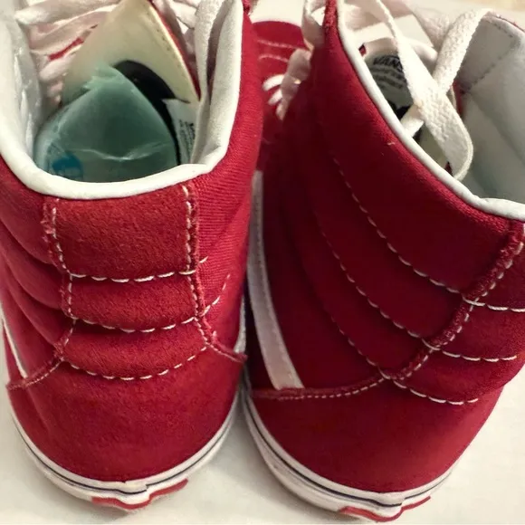 VANS SK8 HIGH TOP BURGUNDY SIZE 13 UNISEXCANVAS SKATE SHOES