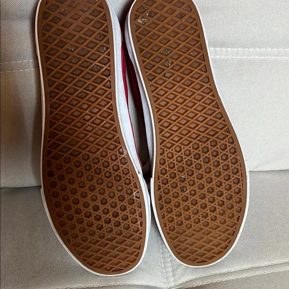 Vans Ska8 skateboard shoes red and white canvas size 11 1/2 men’s