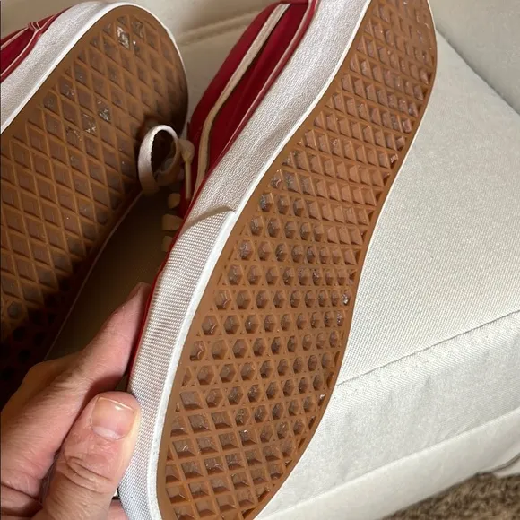 Vans Ska8 skateboard shoes red and white canvas size 11 1/2 men’s