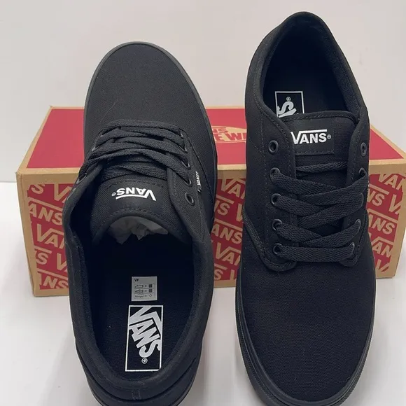 Vans WMNS Black Canvas Sneakers Atwood (Canvas) Black/BlackVN000TUY186