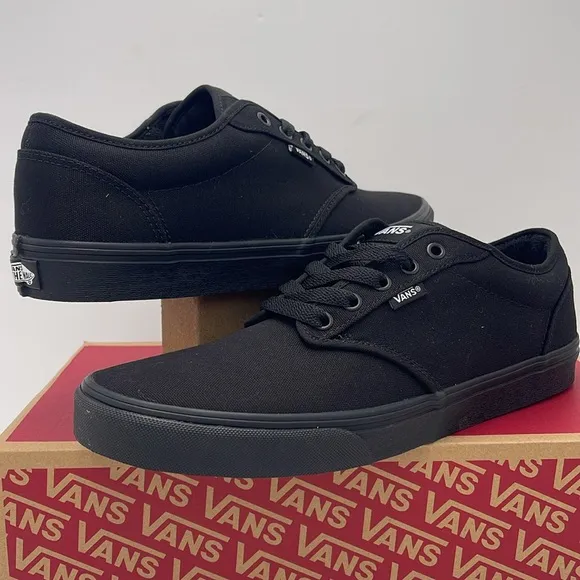 Vans WMNS Black Canvas Sneakers Atwood (Canvas) Black/BlackVN000TUY186