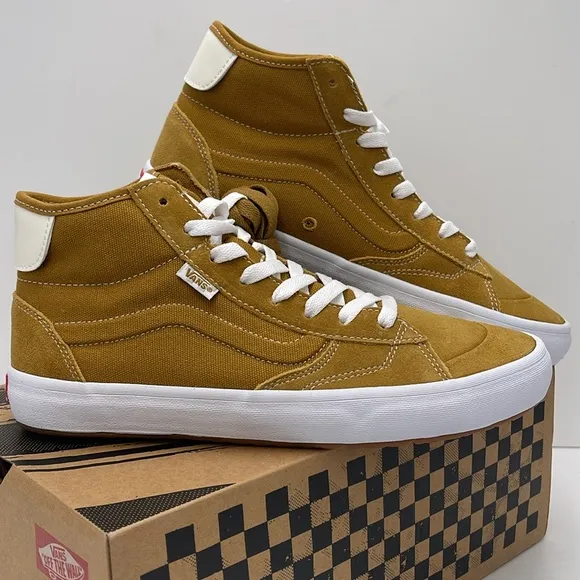 Vans WMNS High-Top Sneakers - Mustard White The LizzieGold/WhiteVN0A4BX1GLW