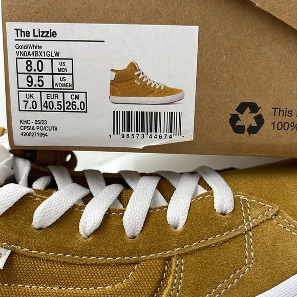 Vans WMNS High-Top Sneakers - Mustard White The LizzieGold/WhiteVN0A4BX1GLW