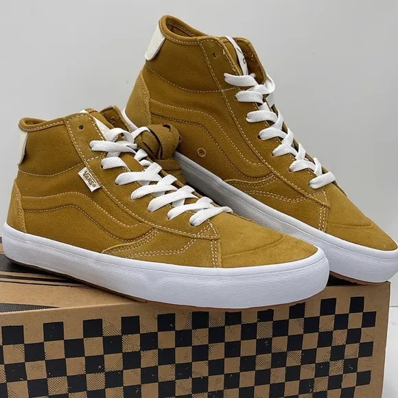 Vans WMNS High-Top Sneakers - Mustard White The LizzieGold/WhiteVN0A4BX1GLW