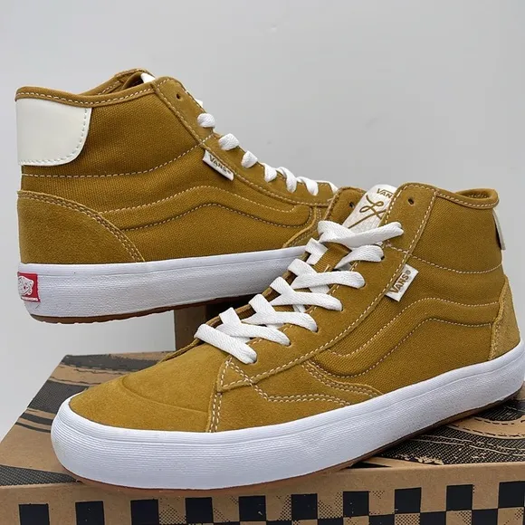 Vans WMNS High-Top Sneakers - Mustard White The LizzieGold/WhiteVN0A4BX1GLW