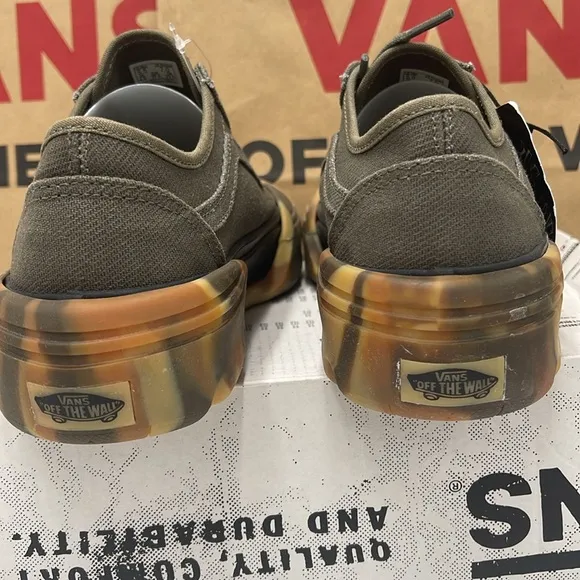 Vans WMNS Olive Green Sneakers Camouflage Old Skool Tapered Modular Grape Leaf