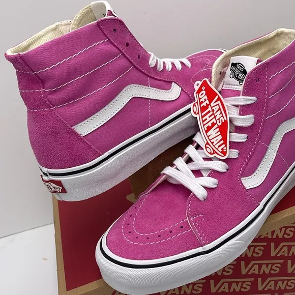 Vans WMNS Pink High-Top Sneakers Sk8-Hi TaperedColor Theory Fiji Flower